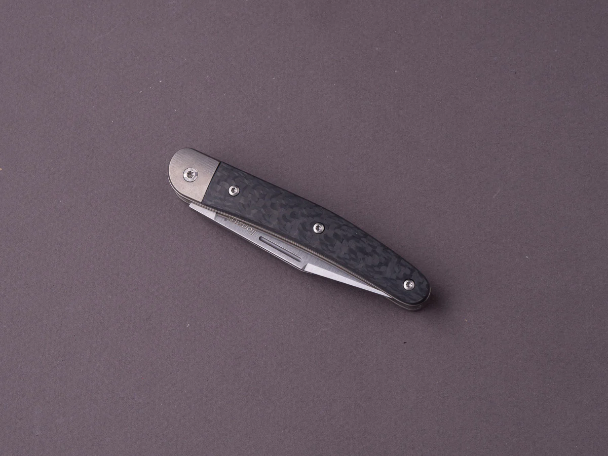 lionSTEEL - Folding Knife - Jack 2 Piece - 77mm - M390 - Slip Joint - Carbon Fiber - Image 4