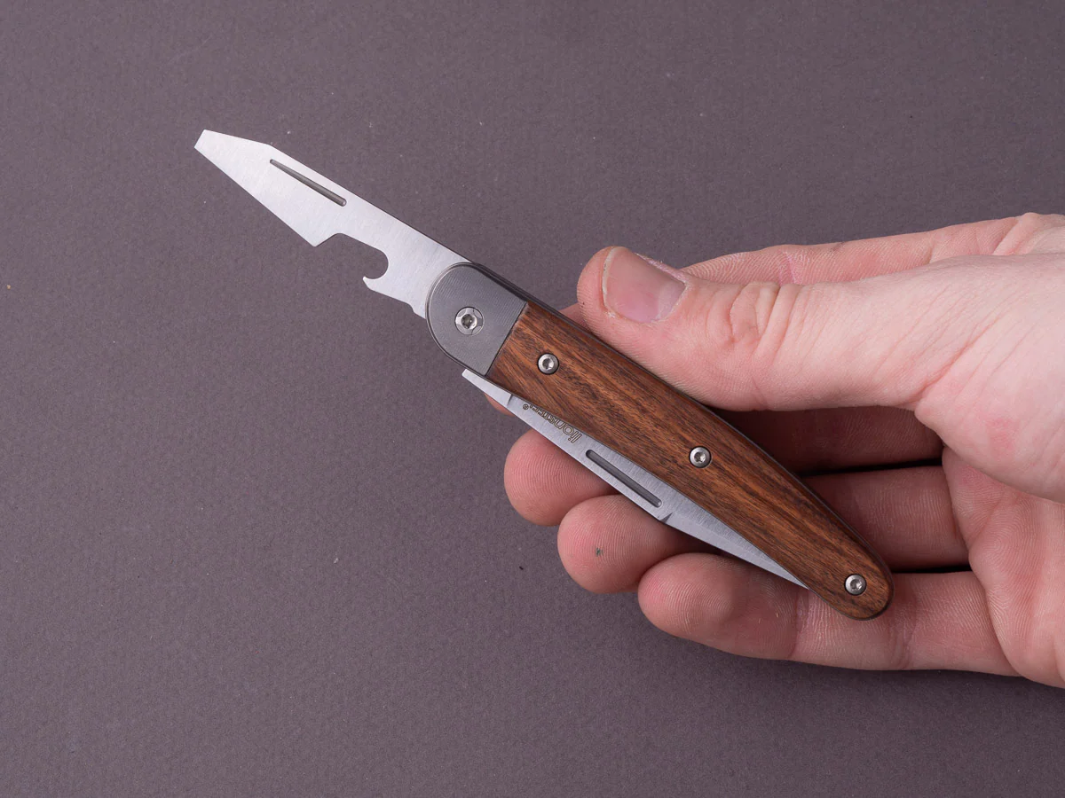 lionSTEEL - Folding Knife - Jack 2 Piece - 77mm - M390 - Slip Joint - Santos Mahogany - Image 5