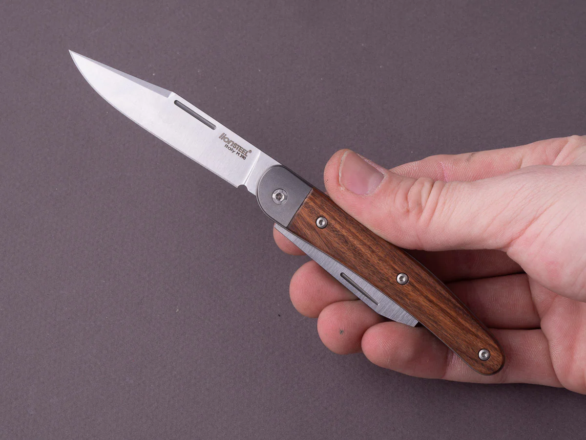 lionSTEEL - Folding Knife - Jack 2 Piece - 77mm - M390 - Slip Joint - Santos Mahogany - Image 6
