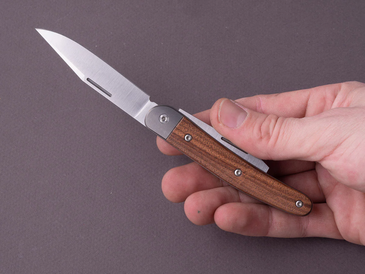 lionSTEEL - Folding Knife - Jack 2 Piece - 77mm - M390 - Slip Joint - Santos Mahogany - Image 7