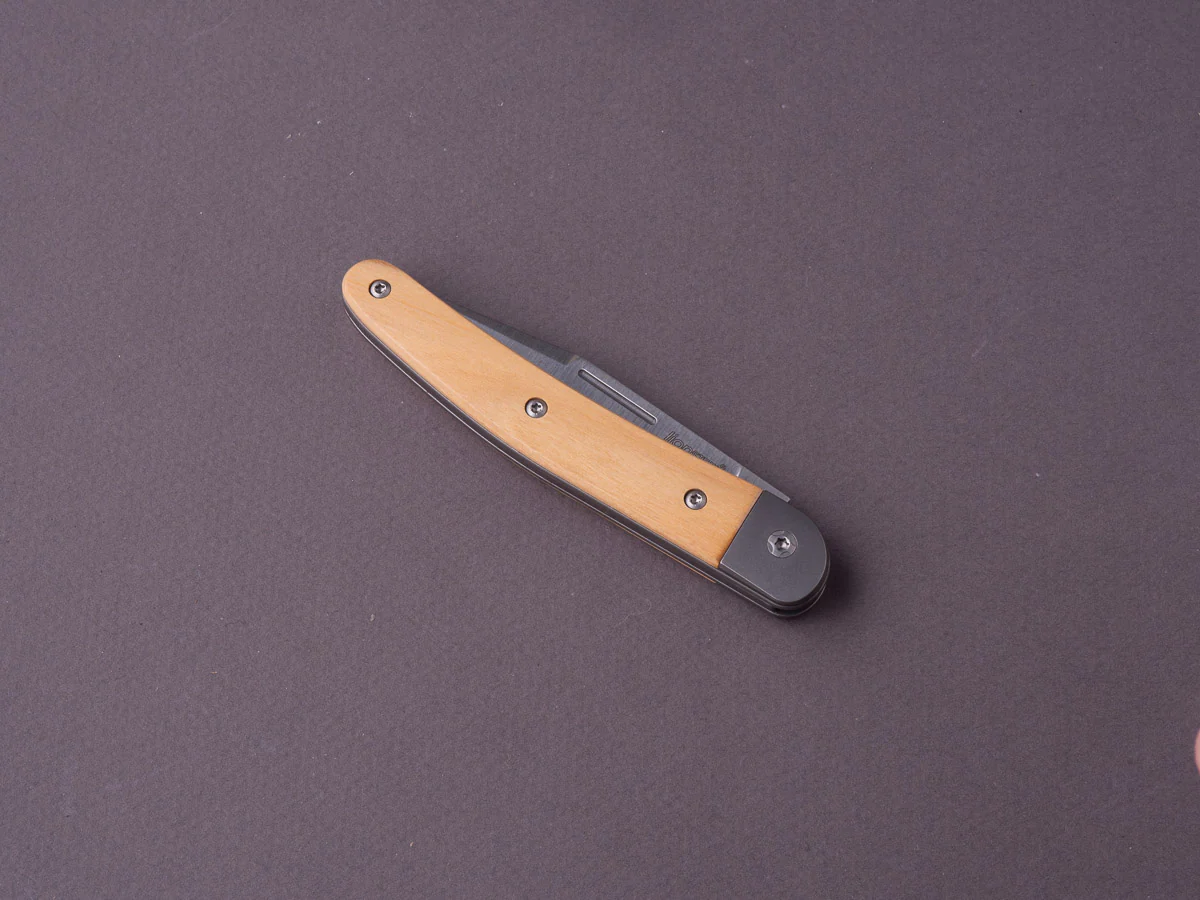 lionSTEEL - Folding Knife - Jack - 77mm - M390 - Slip Joint - Olive Wood - Image 3
