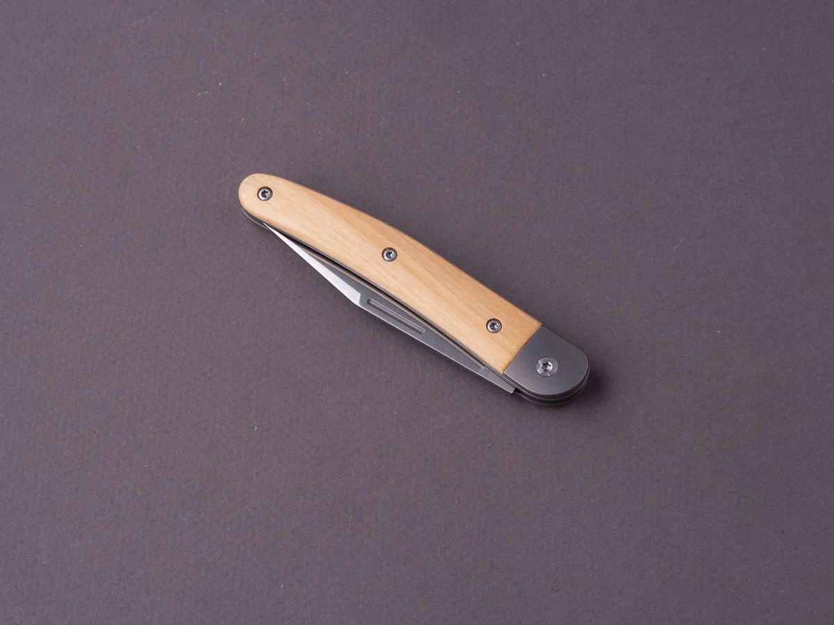 lionSTEEL - Folding Knife - Jack - 77mm - M390 - Slip Joint - Olive Wood - Image 4