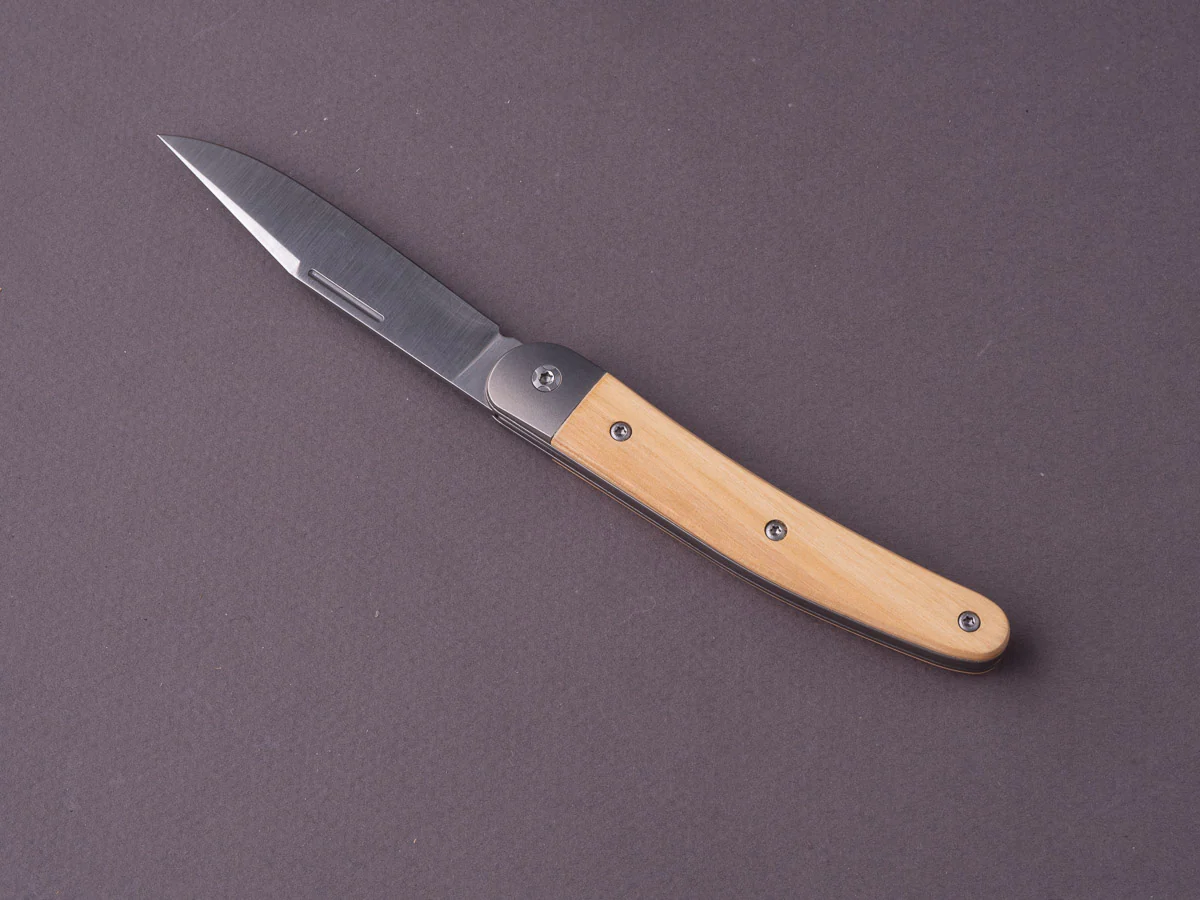 lionSTEEL - Folding Knife - Jack - 77mm - M390 - Slip Joint - Olive Wood - Image 5