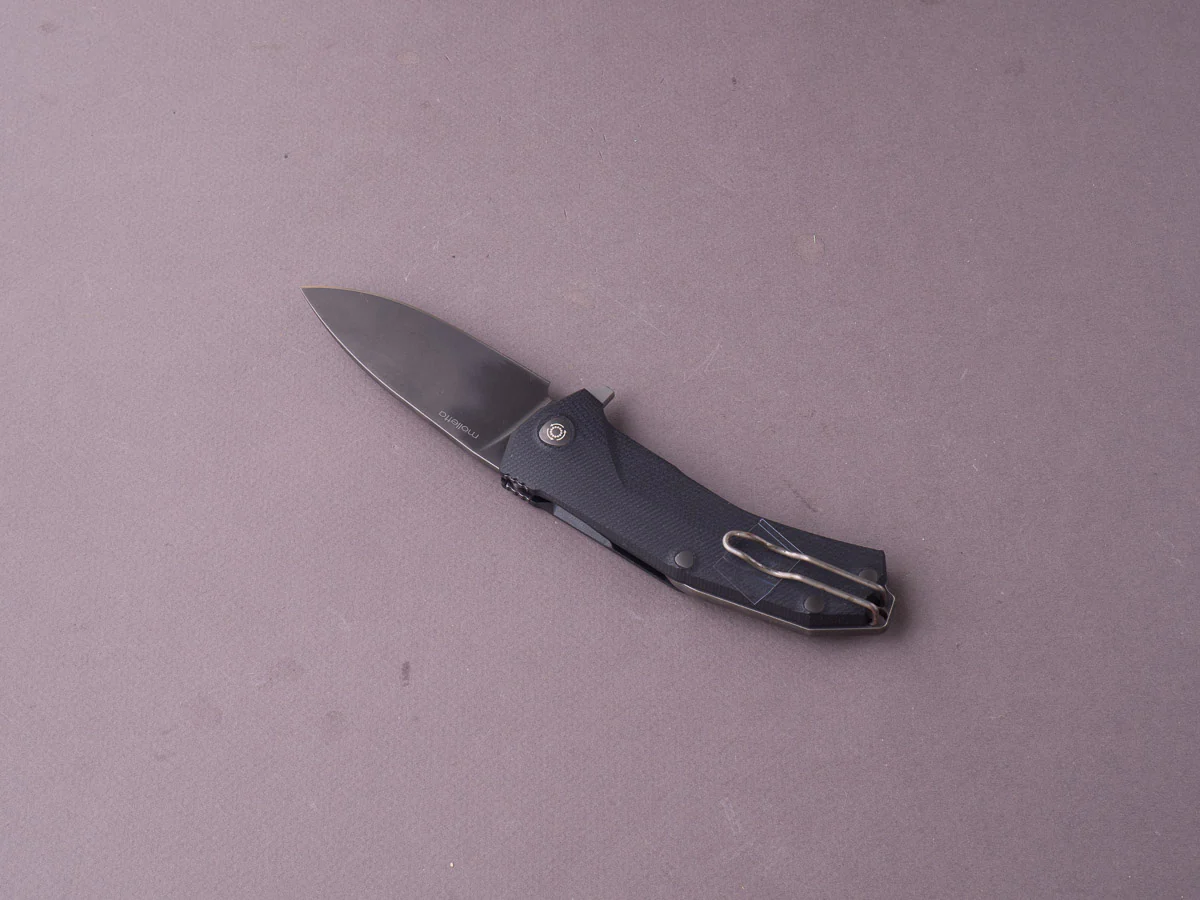 lionSTEEL - Folding Knife - KUR - Sleipner - 85mm - Liner Lock - Black G10 - Stone Washed Black Mil Spec - Image 2