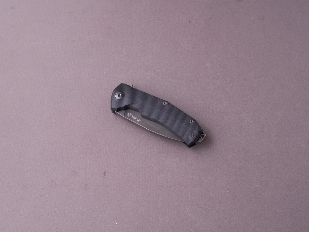 lionSTEEL - Folding Knife - KUR - Sleipner - 85mm - Liner Lock - Black G10 - Stone Washed Black Mil Spec - Image 3