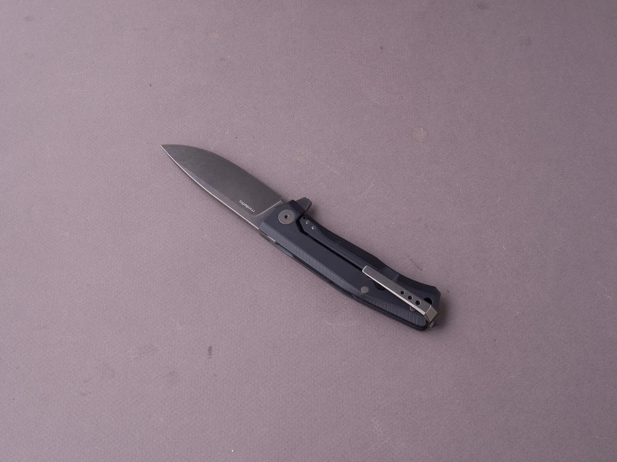 lionSTEEL - Folding Knife - Frame Lock - MYTO - M390 - 85mm  - Black Aluminum - Black Mil Spec - Image 2