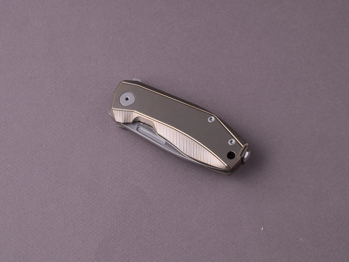 lionSTEEL - Folding Knife - Frame Lock - Nano - MagnaCut - 65mm - Bronze Titanium