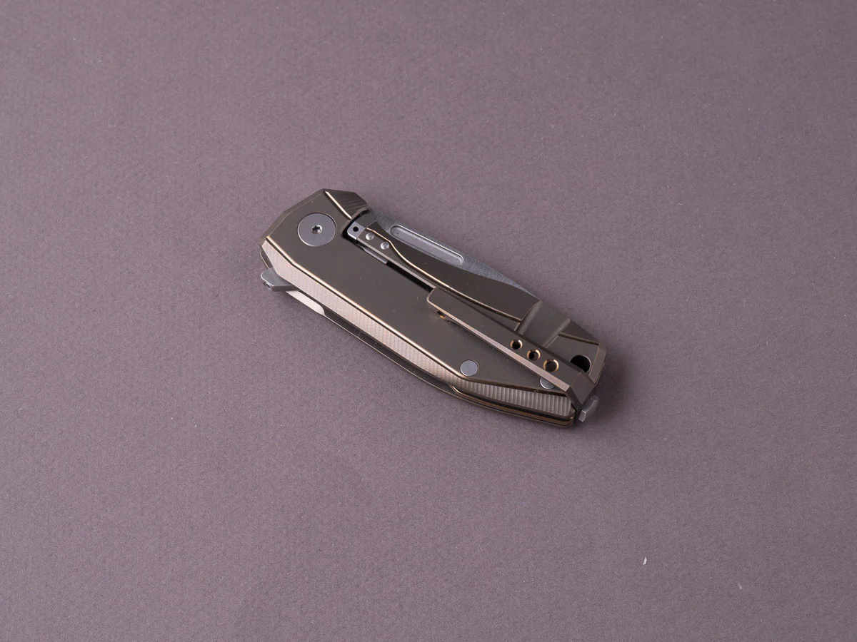 lionSTEEL - Folding Knife - Frame Lock - Nano - MagnaCut - 65mm - Bronze Titanium - Image 2