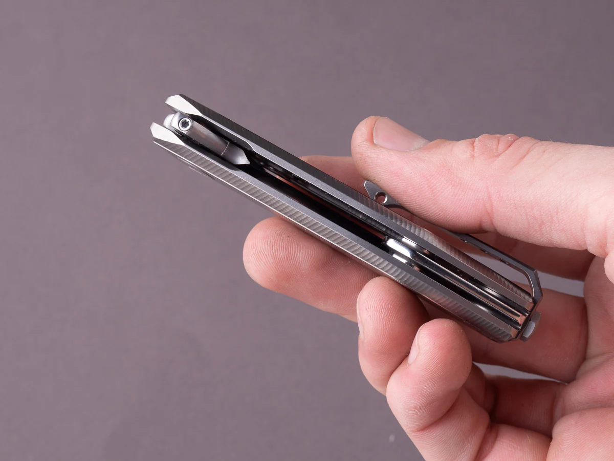 lionSTEEL - Folding Knife - Frame Lock - Nano - MagnaCut - 65mm - Silver Titanium - Image 10