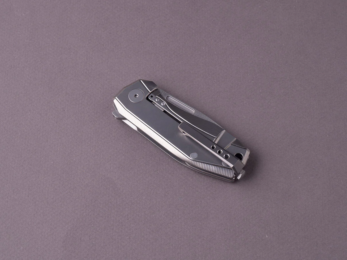 lionSTEEL - Folding Knife - Frame Lock - Nano - MagnaCut - 65mm - Silver Titanium - Image 2