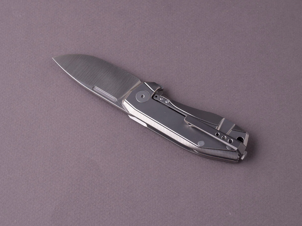 lionSTEEL - Folding Knife - Frame Lock - Nano - MagnaCut - 65mm - Silver Titanium - Image 4