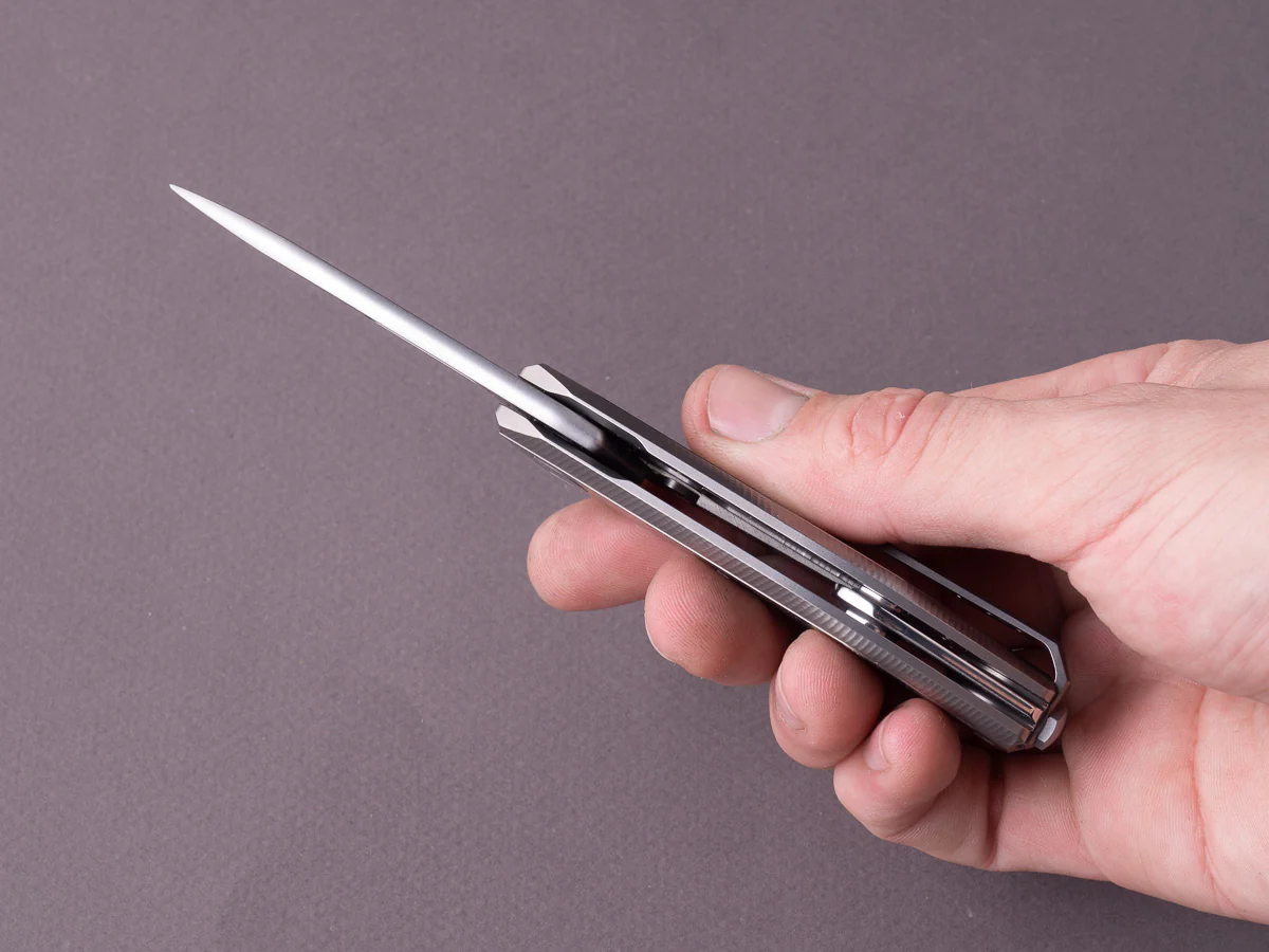 lionSTEEL - Folding Knife - Frame Lock - Nano - MagnaCut - 65mm - Silver Titanium - Image 7