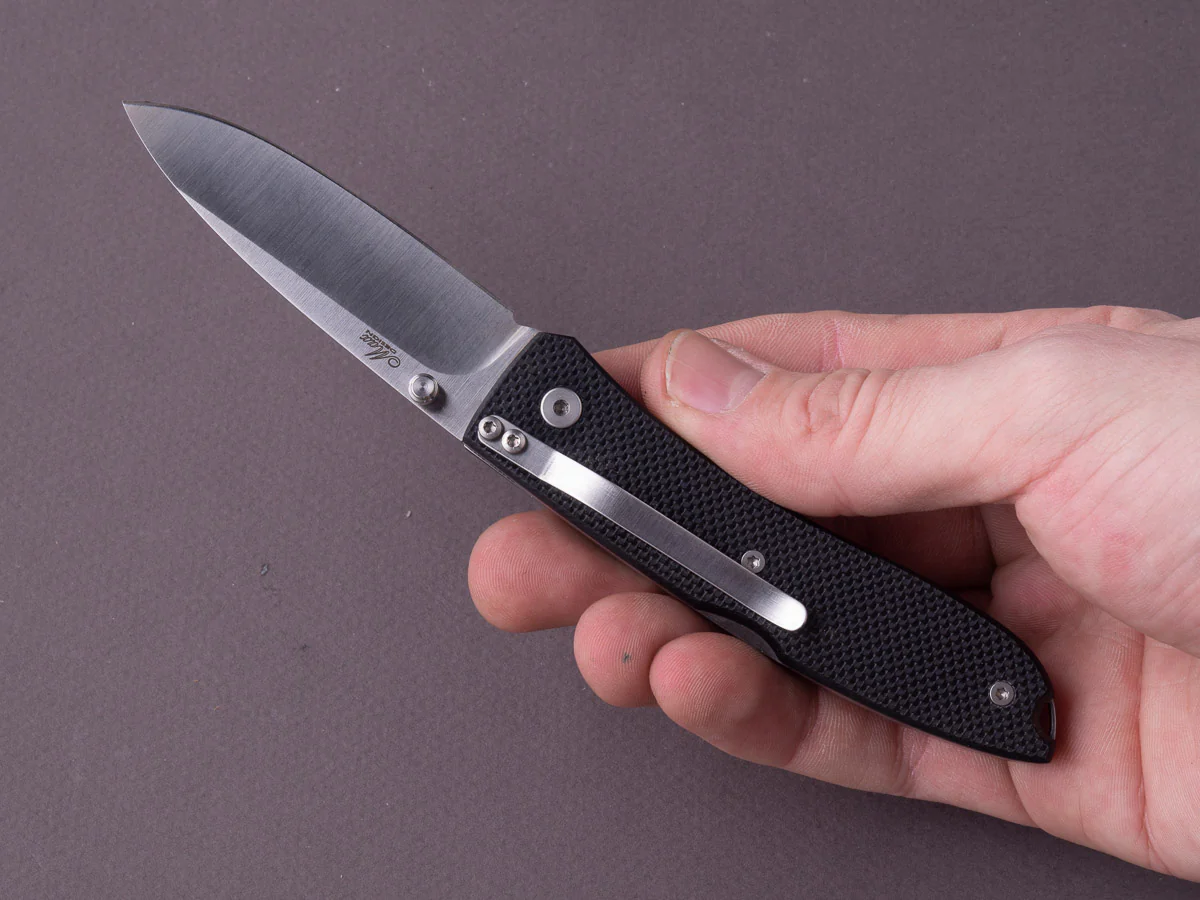 lionSTEEL - Folding Knife - Opera 74mm - D2 - Lock Back - Black G10 - Image 7