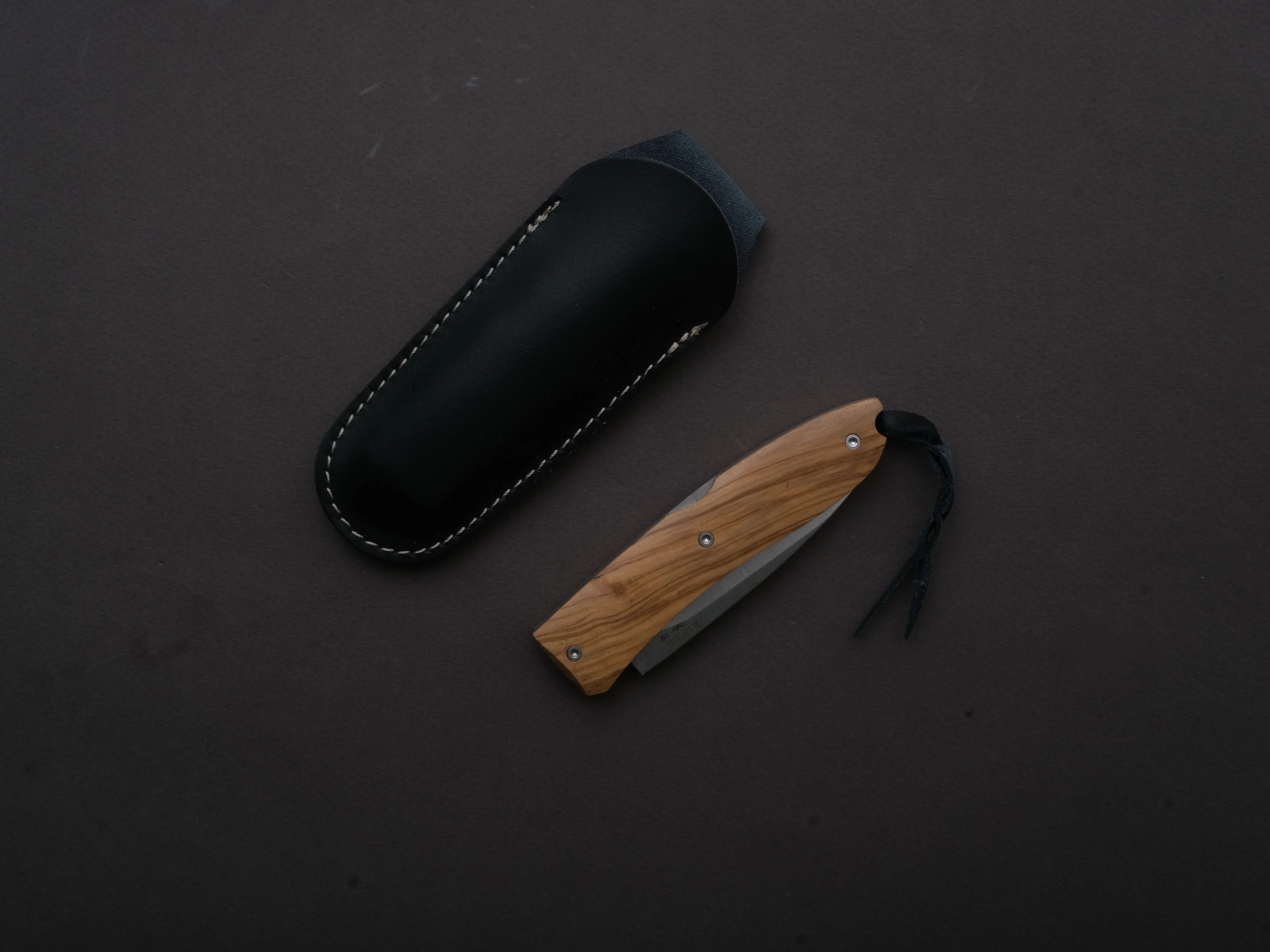 lionSTEEL - Folding Knife - Opera 74mm - D2 - Lock Back - Olive Wood - Image 3