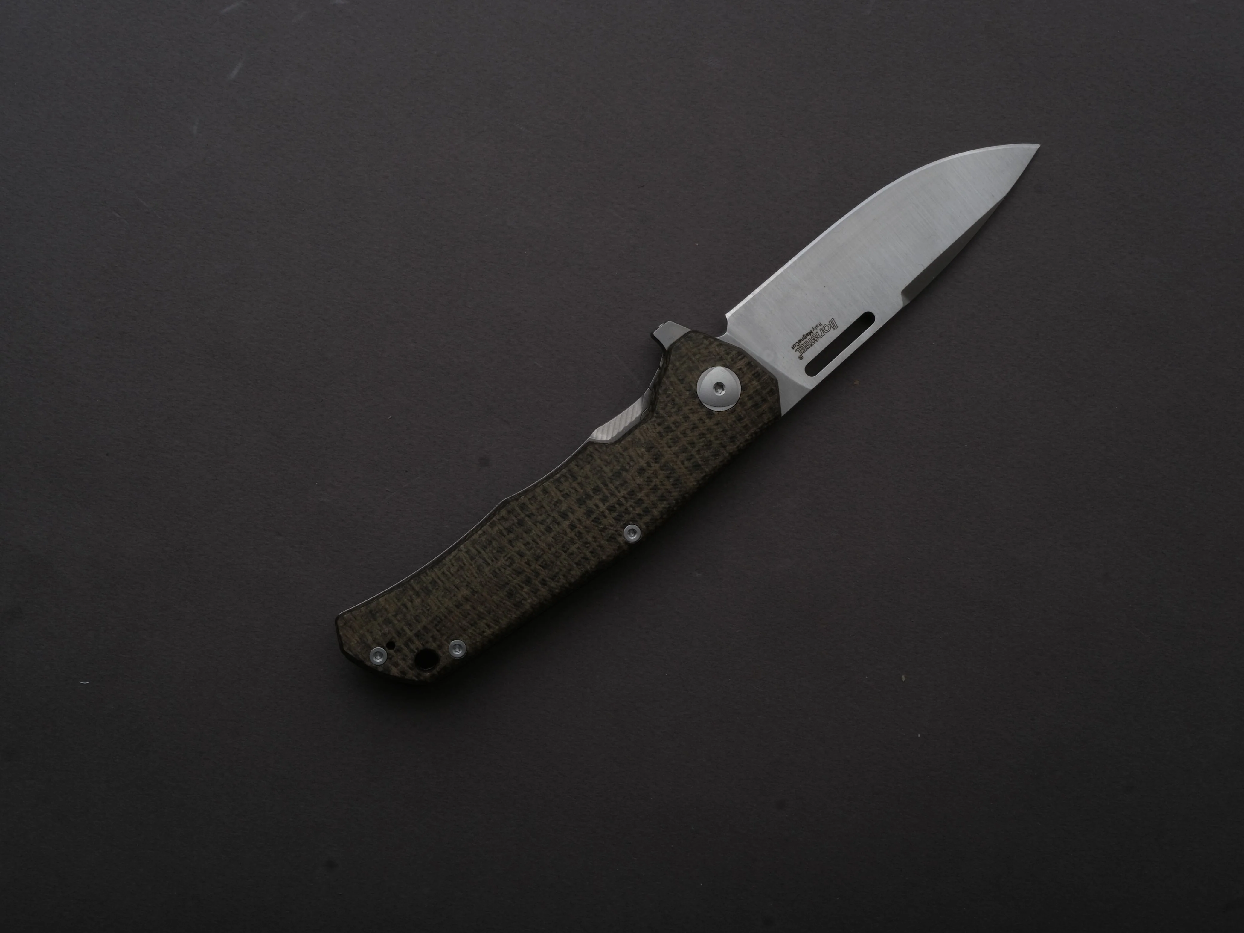 LionSTEEL - Folding Knife - Q4TTRO - Frame Lock - Magnacut - 84mm - Natural Canvas - Image 2