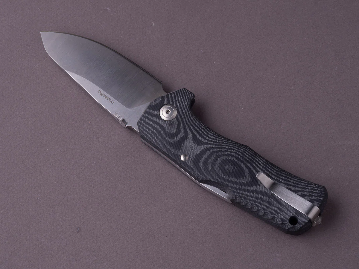 lionSTEEL - SOLID Folding Knife - TM1 - 90mm - Sleipner - Lock Back - Black Micarta - Image 2