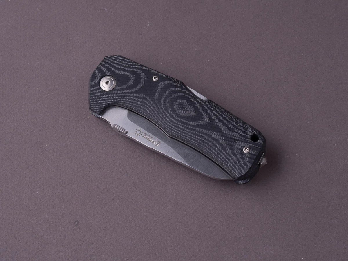 lionSTEEL - SOLID Folding Knife - TM1 - 90mm - Sleipner - Lock Back - Black Micarta - Image 3
