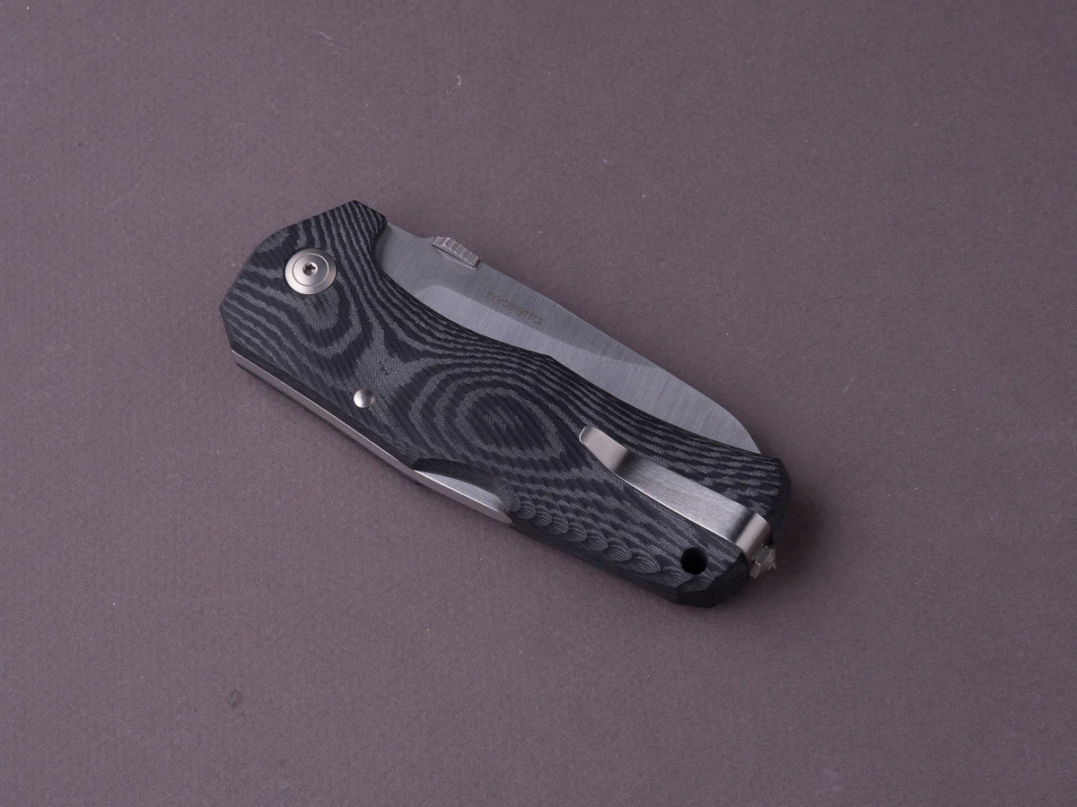 lionSTEEL - SOLID Folding Knife - TM1 - 90mm - Sleipner - Lock Back - Black Micarta - Image 4