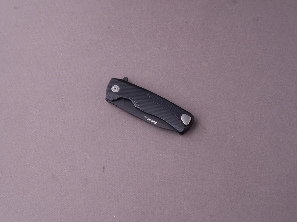 lionSTEEL - SOLID Folding Knife - Frame Lock - ROK - M390 - 85mm - Black Aluminum - Black MilSpec - Image 3