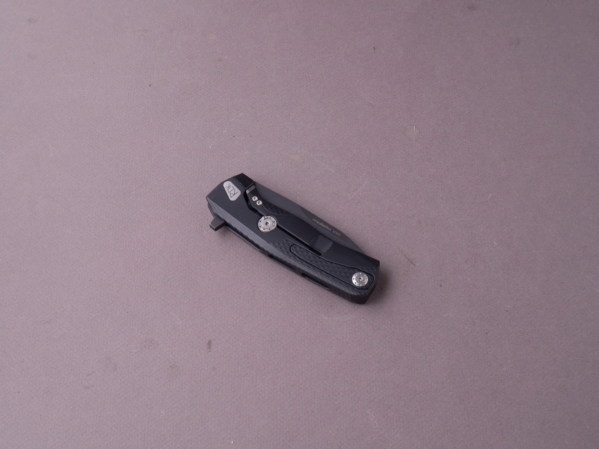lionSTEEL - SOLID Folding Knife - Frame Lock - ROK - M390 - 85mm - Black Aluminum - Black MilSpec - Image 4
