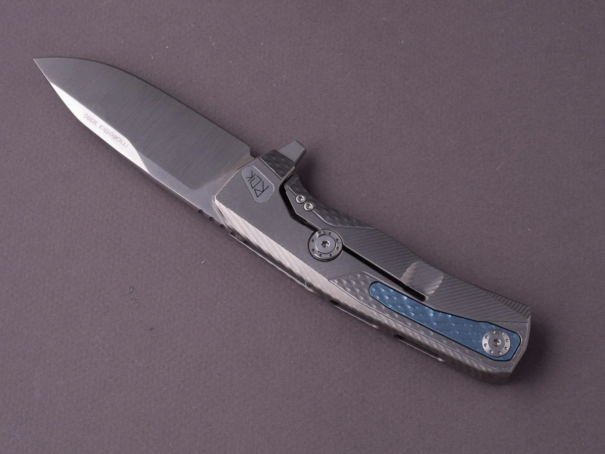 lionSTEEL - SOLID Folding Knife - Frame Lock - ROK - M390 - 85mm - Grey Titanium - Image 6