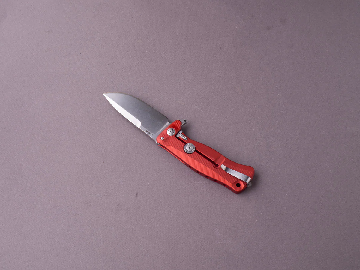 lionSTEEL - SOLID Folding Knife - SR11 - Sleipner - 90mm - Red Aluminum - Image 2