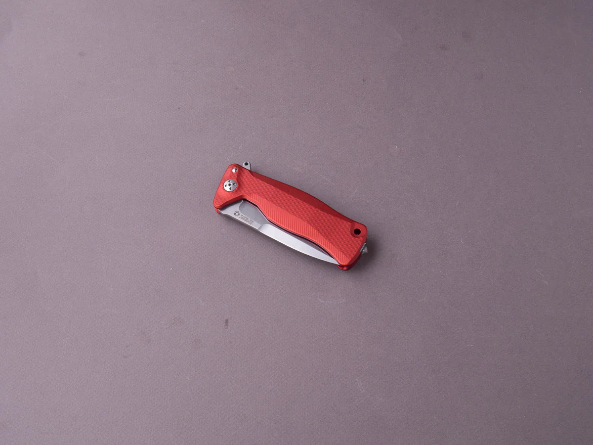 lionSTEEL - SOLID Folding Knife - SR11 - Sleipner - 90mm - Red Aluminum - Image 3
