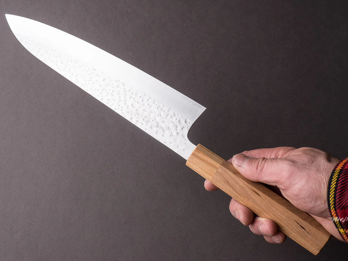 Makoto Kurosaki - Sakura - Tsuchime - SG2 - 240mm - Gyuto - Cherry Handle - Image 6