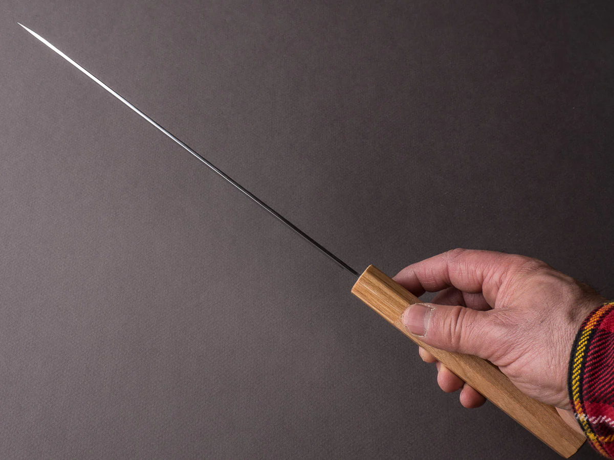 Makoto Kurosaki - Sakura - Tsuchime - SG2 - 240mm - Gyuto - Cherry Handle - Image 8