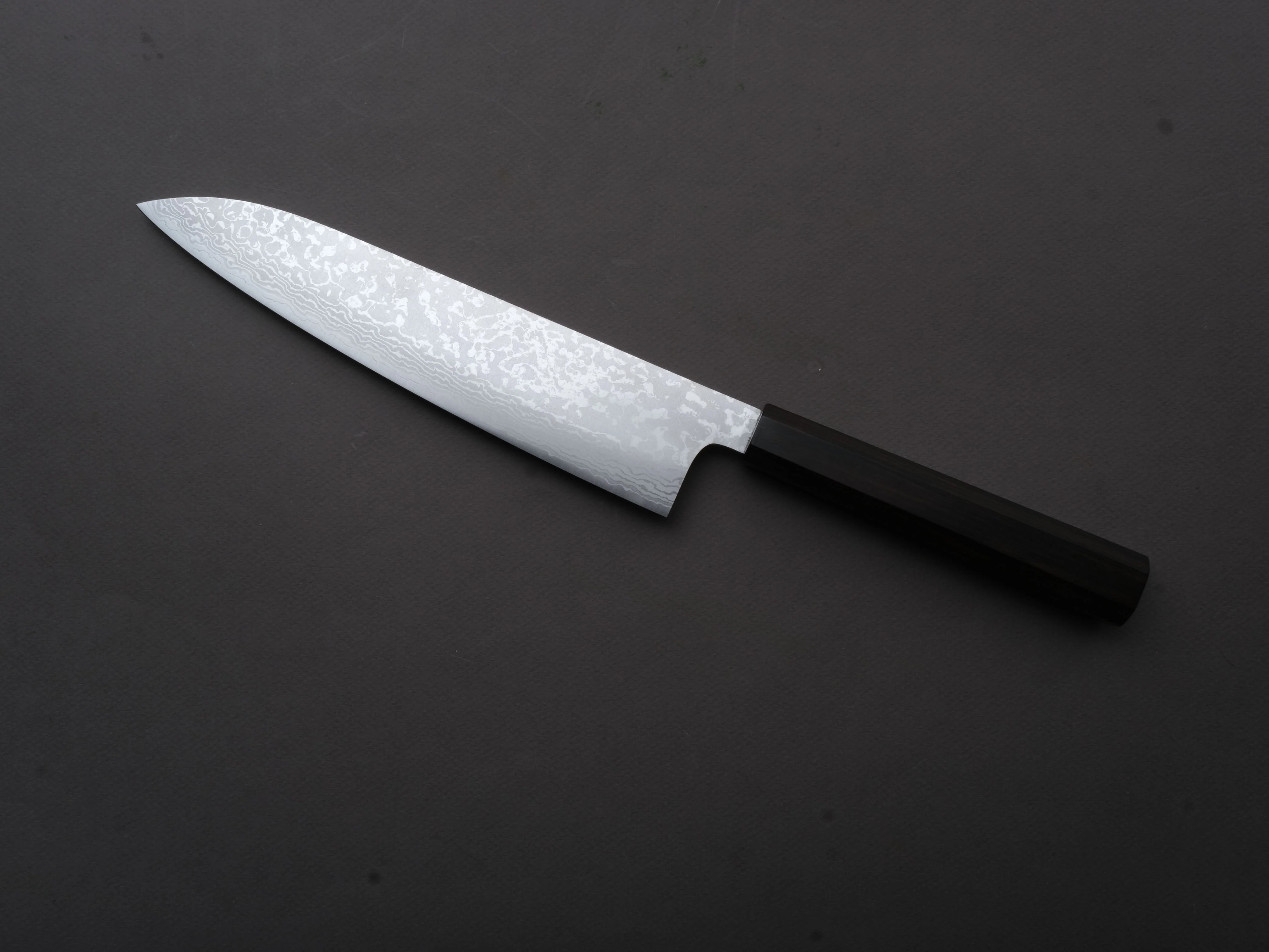 Makoto Kurosaki - VG7 - Damascus - Gyuto - 210mm - Ebony Handle - Image 2