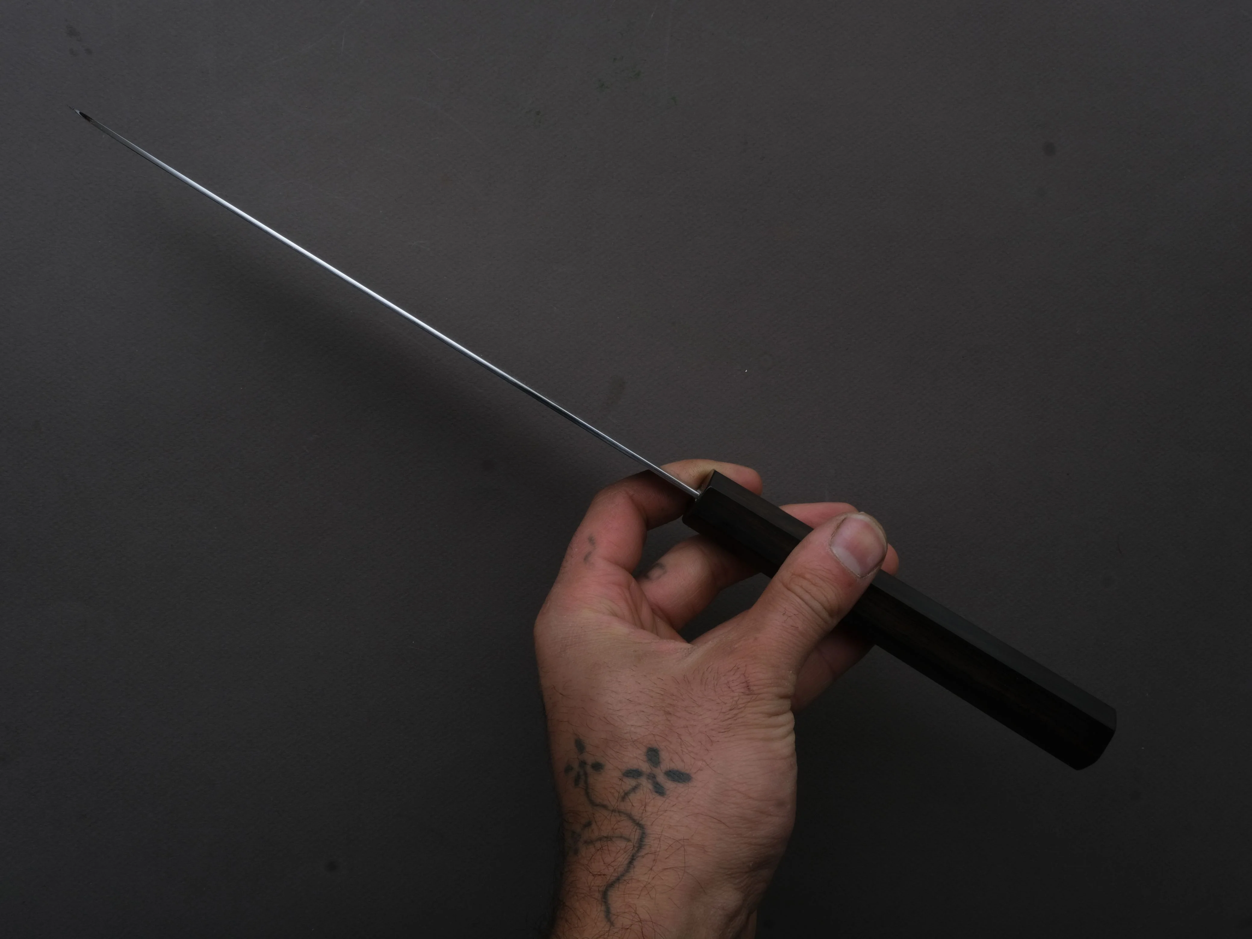 Makoto Kurosaki - VG7 - Damascus - Gyuto - 210mm - Ebony Handle - Image 6