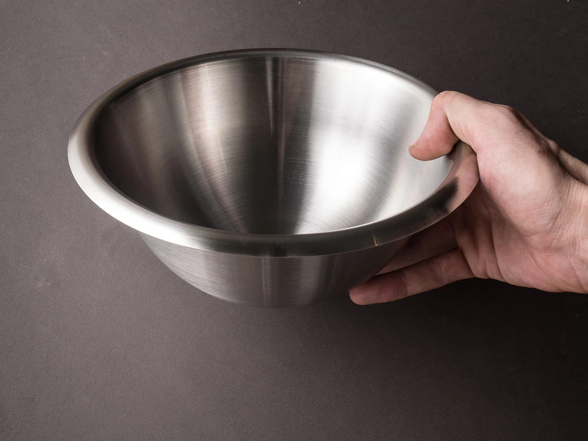 Matfer Bourgeat - Hemispherical Stainless Steel Mixing Bowl - 8" - Image 3