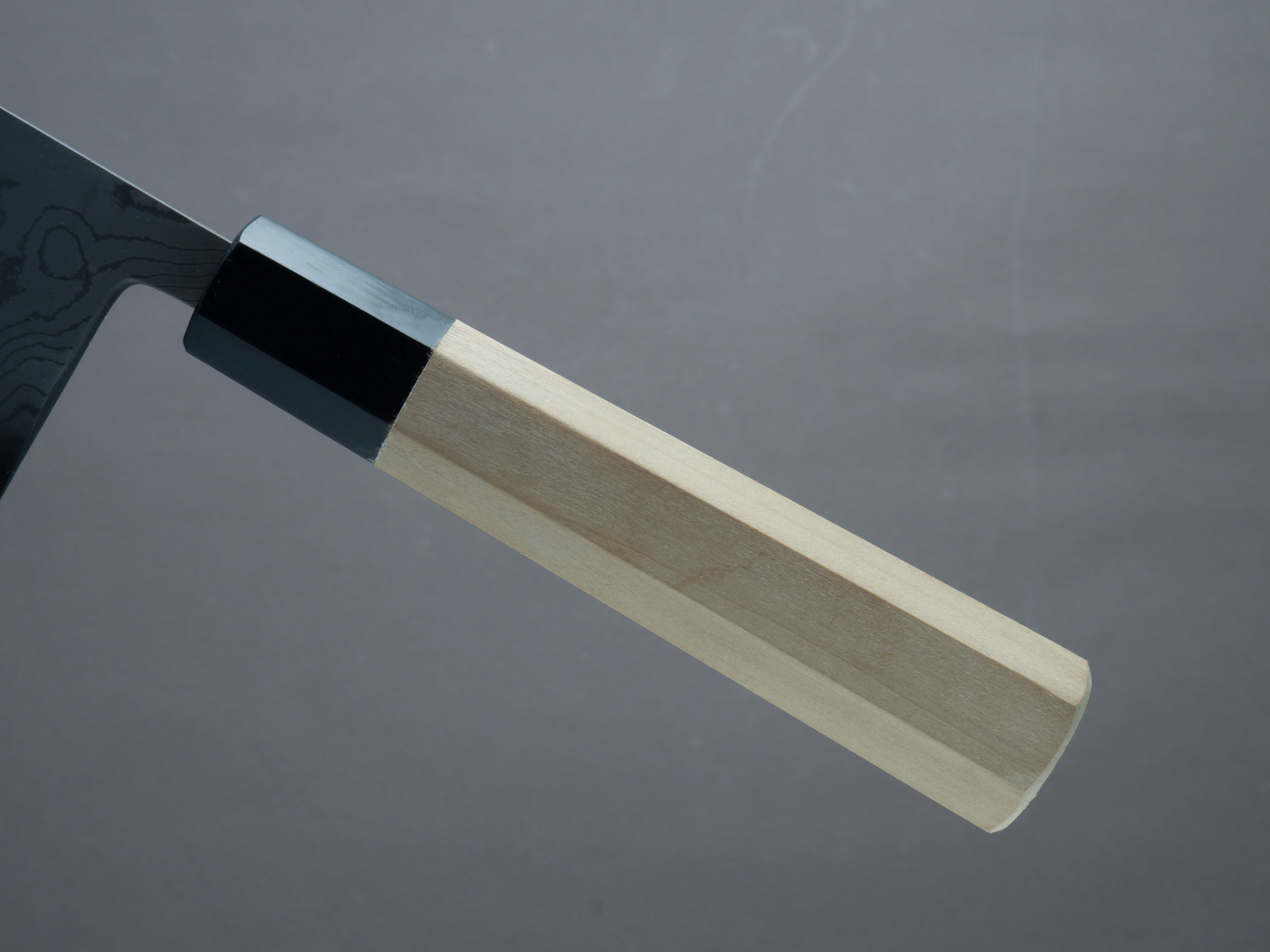 Miyazaki Kajiya - Hineri Damascus - Blue #1 - 210mm - Gyuto - Magnolia Handle - Image 5