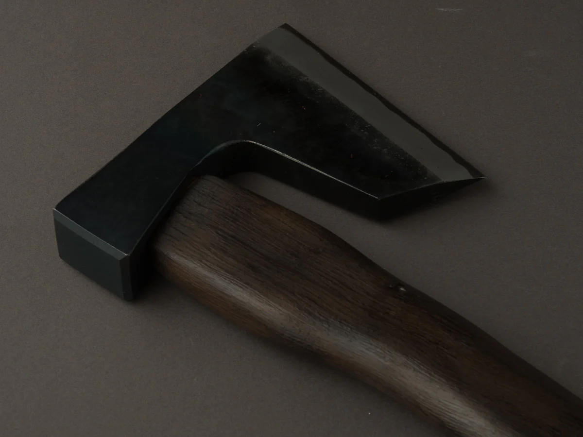 Mizuno - Warikomi Jikata Axe - 570g - Curved Burnt Oak Handle - Image 3