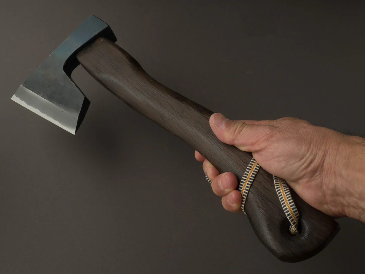 Mizuno - Warikomi Jikata Axe - 570g - Curved Burnt Oak Handle - Image 6
