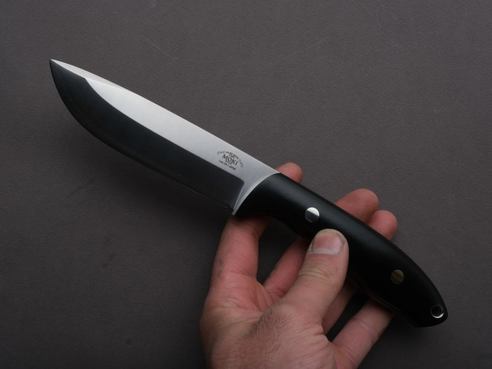 MOKI - Berg - Fixed Blade - 110mm - Linen Micarta Handle - Image 2
