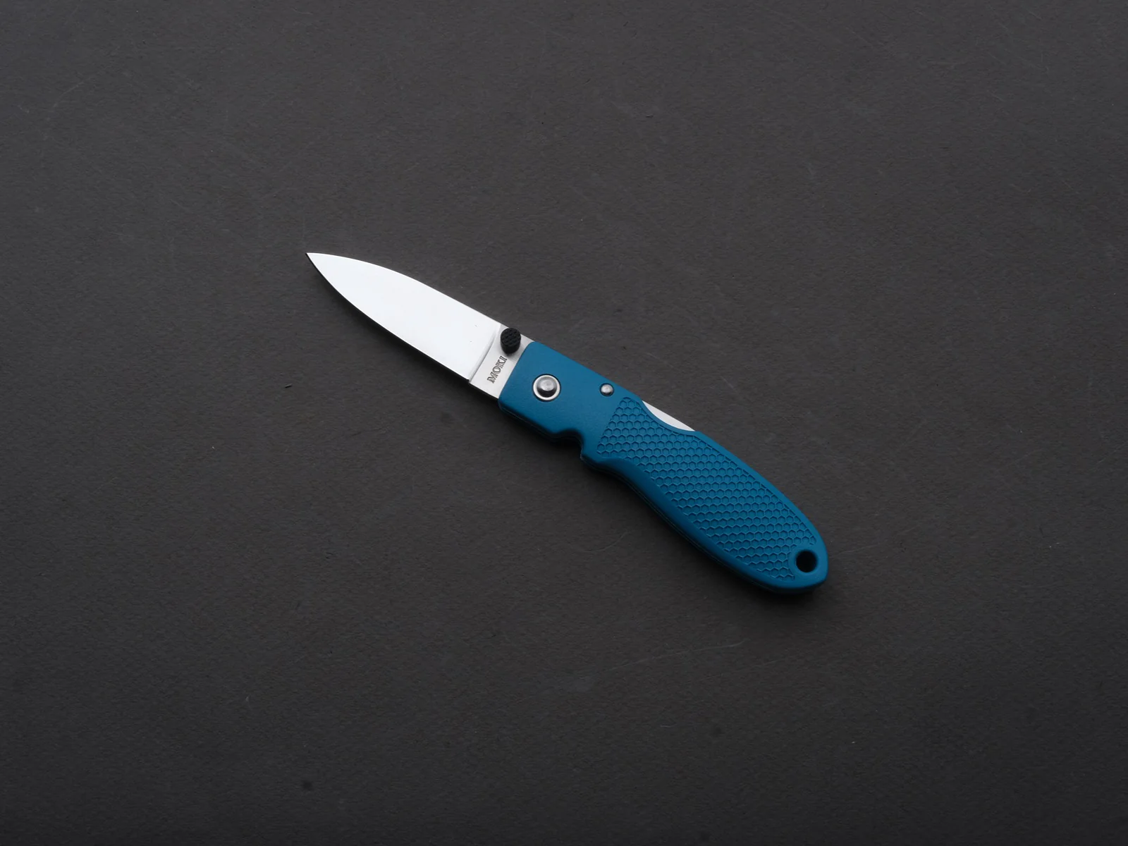 Moki - Folding - Coupe - Lock back - AUS-8 - 54mm - Grayish Blue Grilon Handle