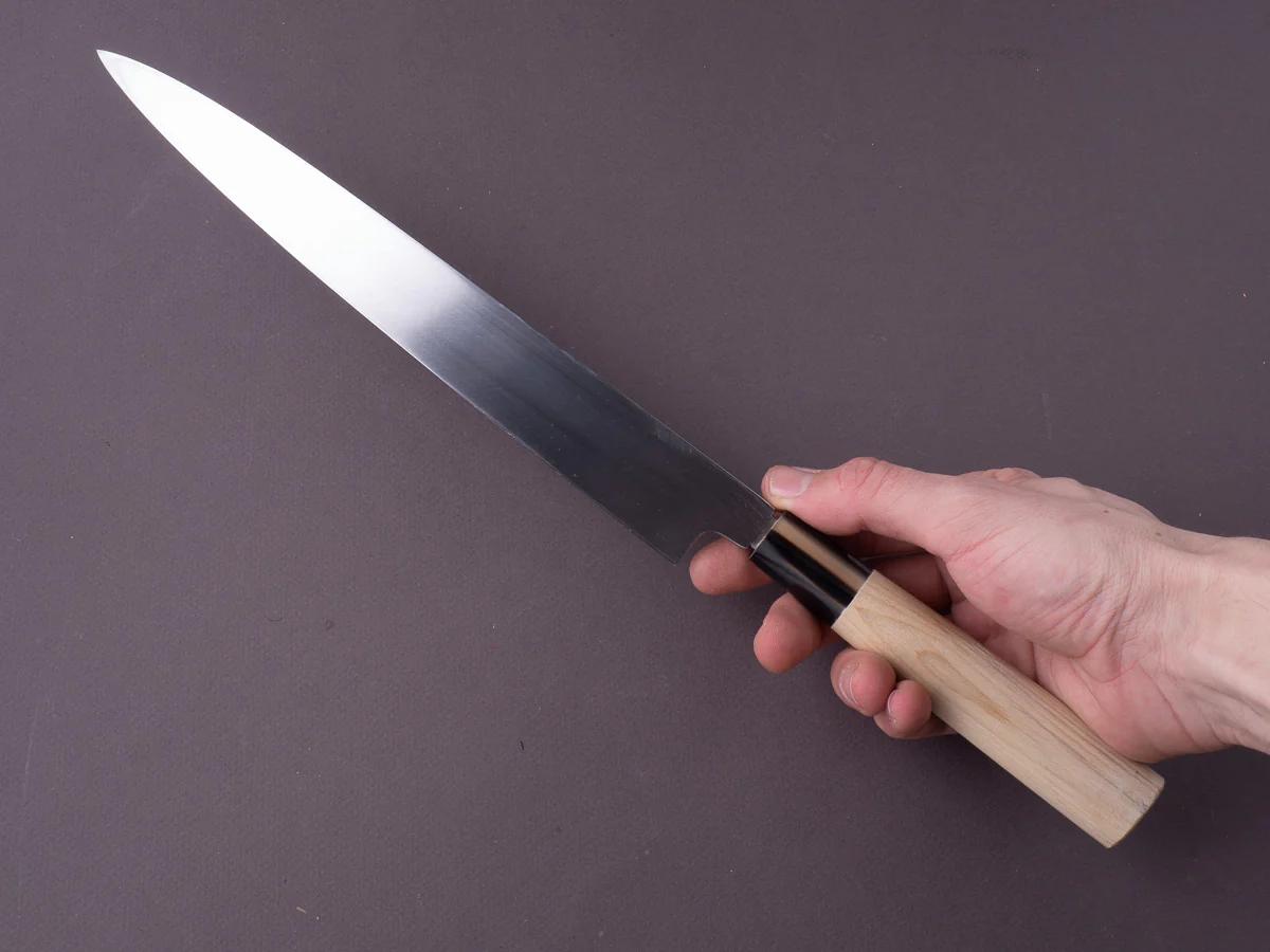 Morihei - Hisamoto - Ginsan - 270mm Yanagiba - Magnolia Handle - Mirror Polished - Image 5