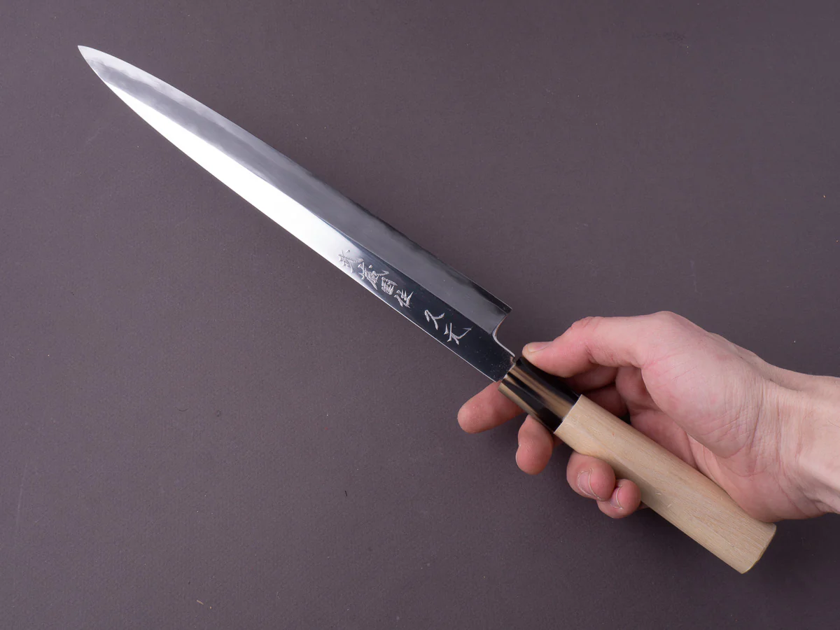 Morihei - Hisamoto - Ginsan - 270mm Yanagiba - Magnolia Handle - Mirror Polished - Image 6