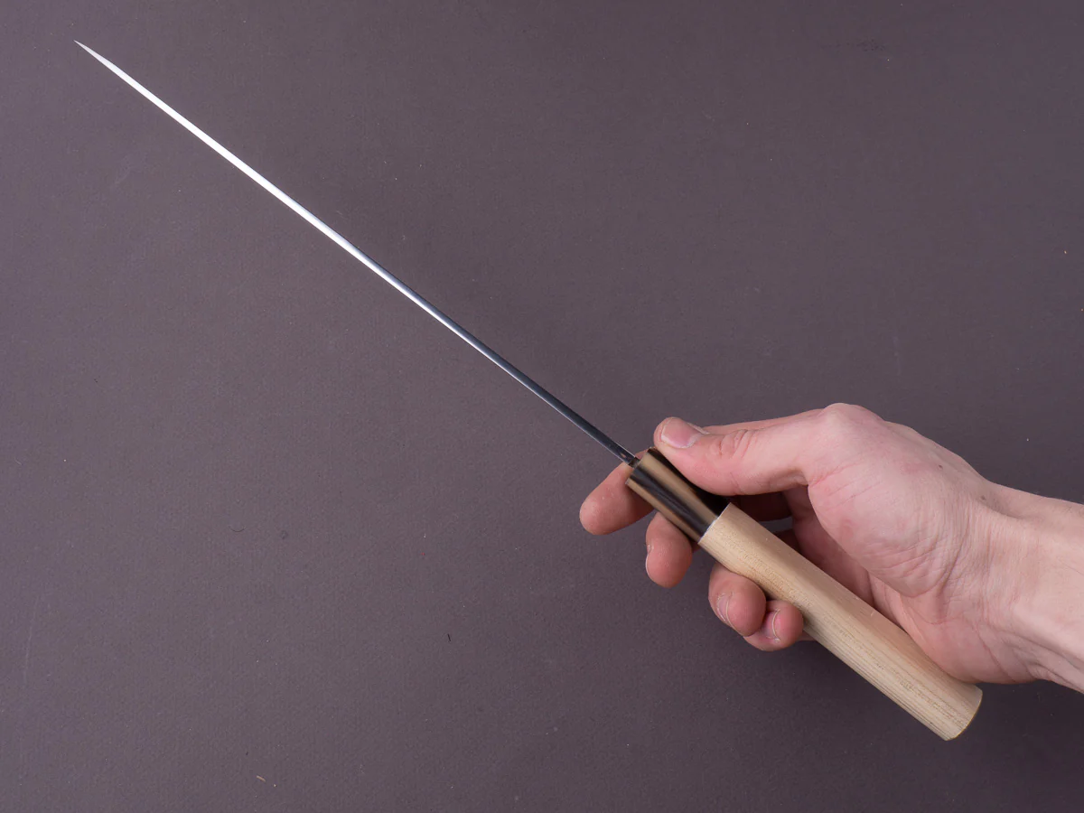 Morihei - Hisamoto - Ginsan - 270mm Yanagiba - Magnolia Handle - Mirror Polished - Image 7