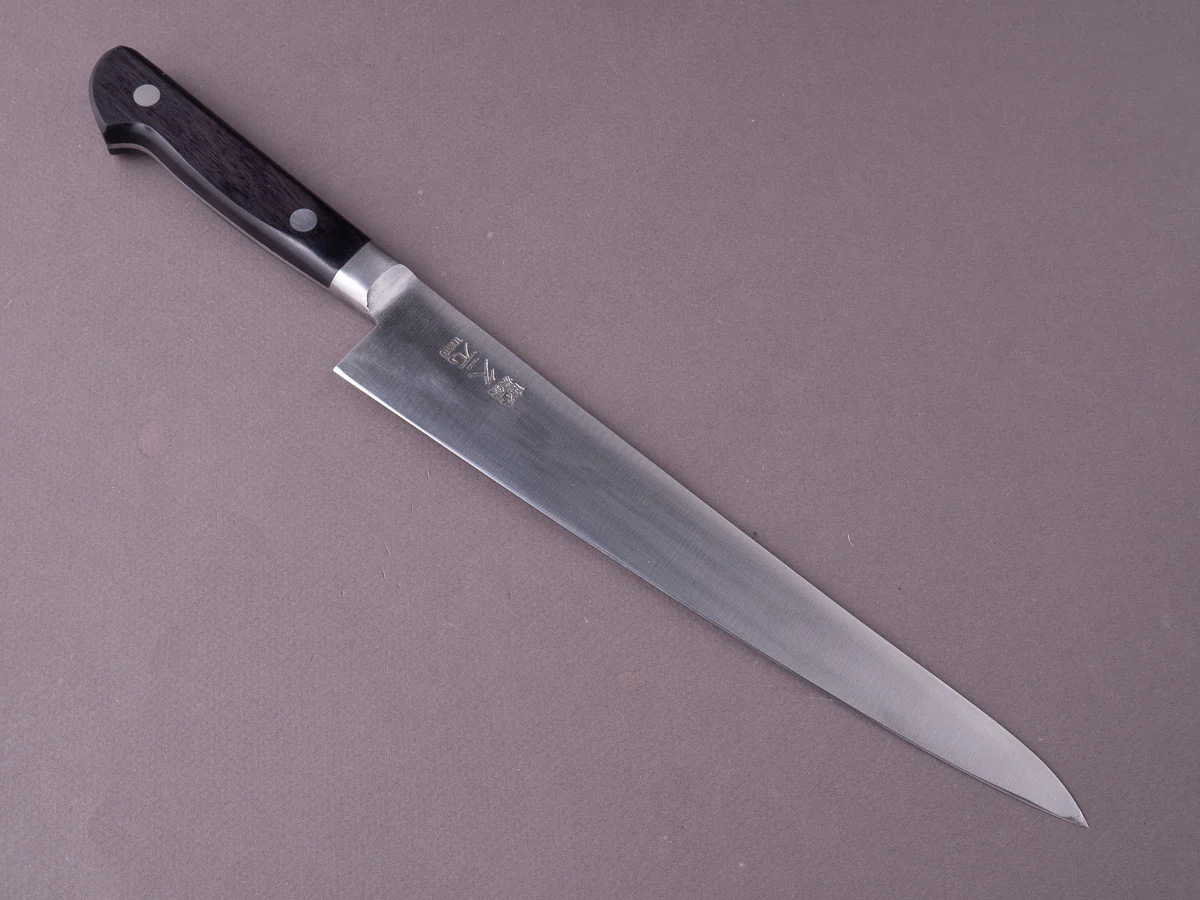 Morihei - Hisamoto Hagane - 240mm Sujihiki - Western Pakka Handle