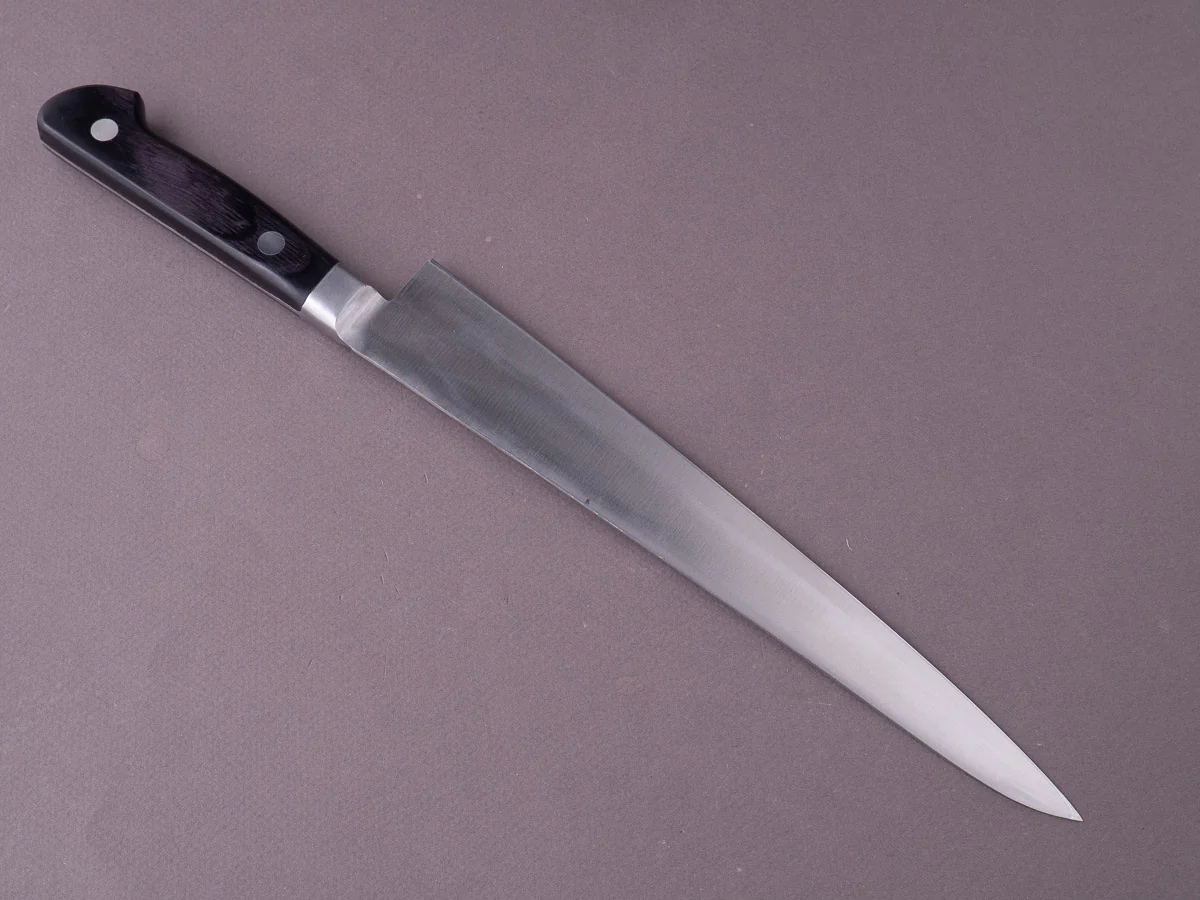 Morihei - Hisamoto Hagane - 240mm Sujihiki - Western Pakka Handle - Image 2