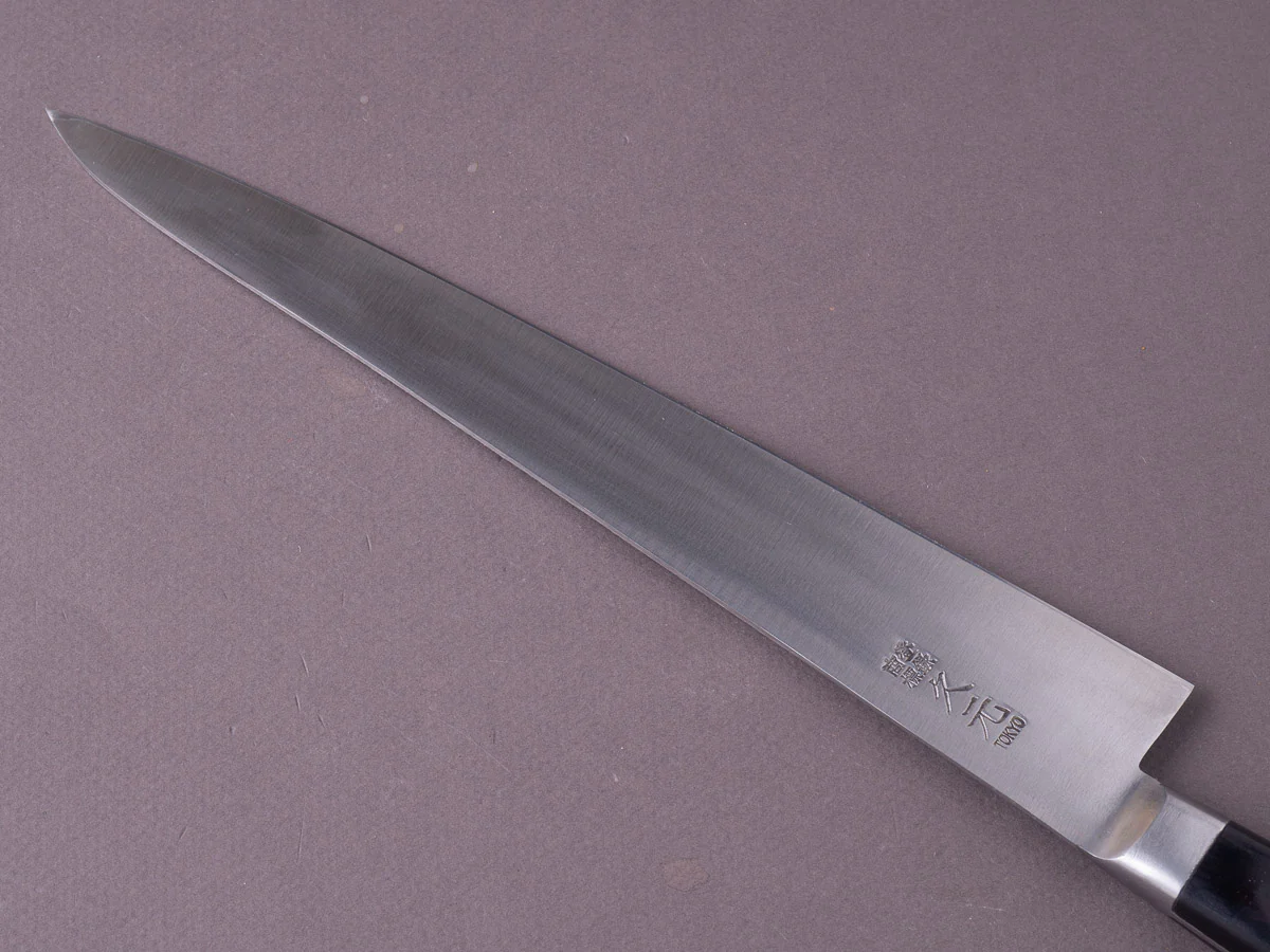 Morihei - Hisamoto Hagane - 240mm Sujihiki - Western Pakka Handle - Image 3