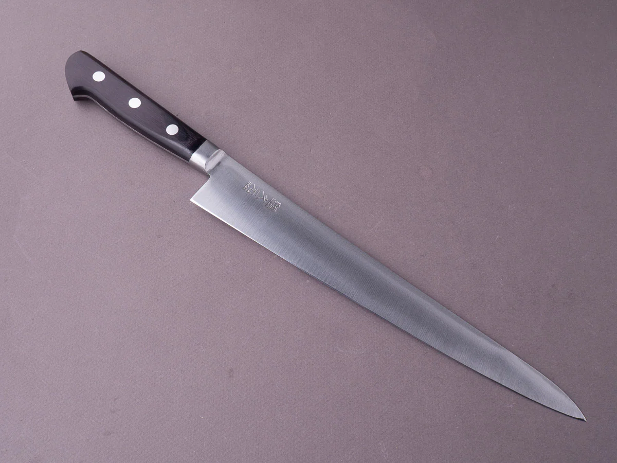 Morihei - Hisamoto Hagane - 270mm Sujihiki - Western Pakka Handle