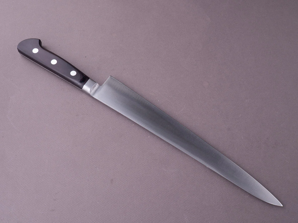 Morihei - Hisamoto Hagane - 270mm Sujihiki - Western Pakka Handle - Image 2