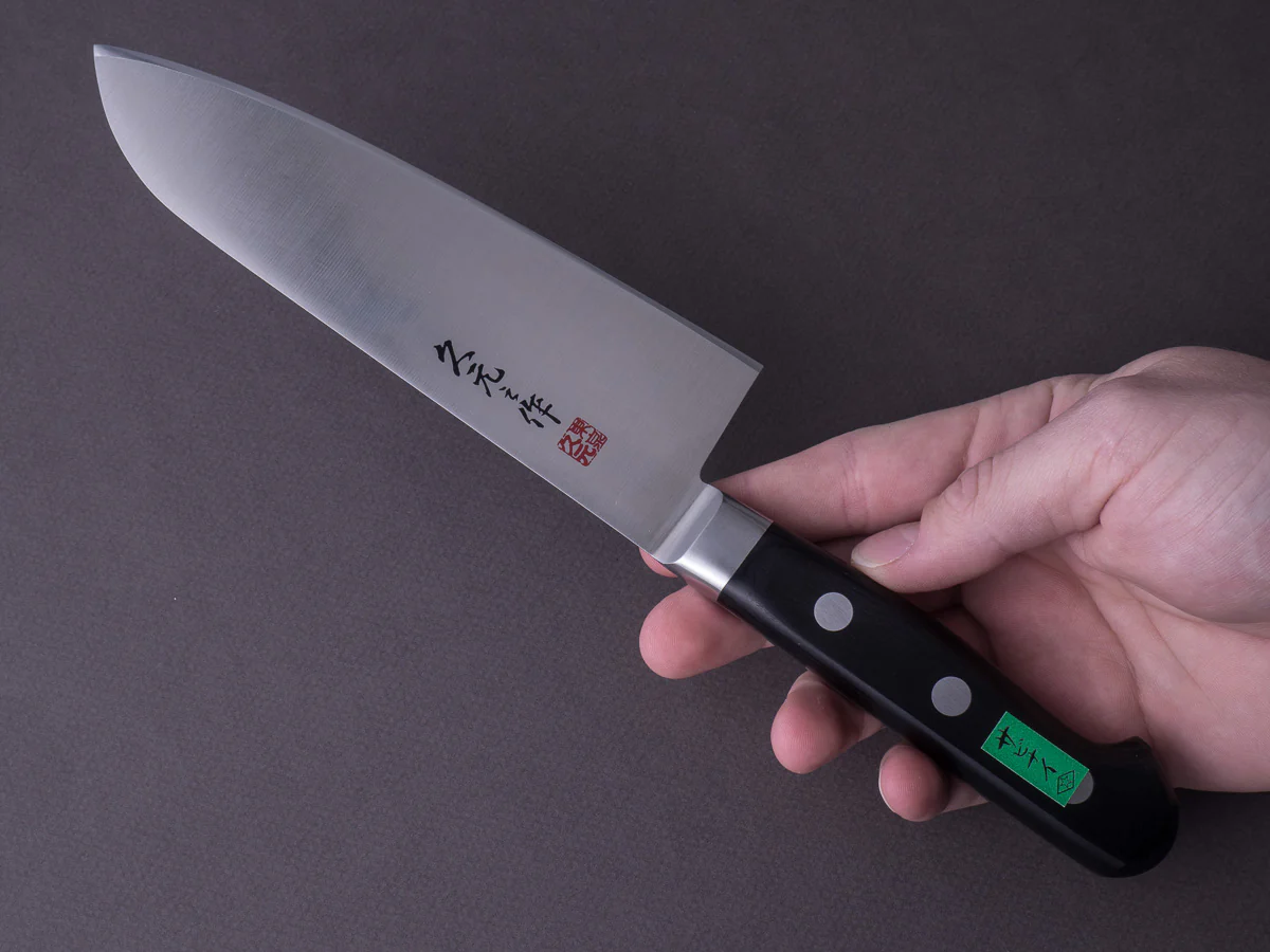 Morihei - Hisamoto INOX - 165mm Santoku - Western Handle - Image 6