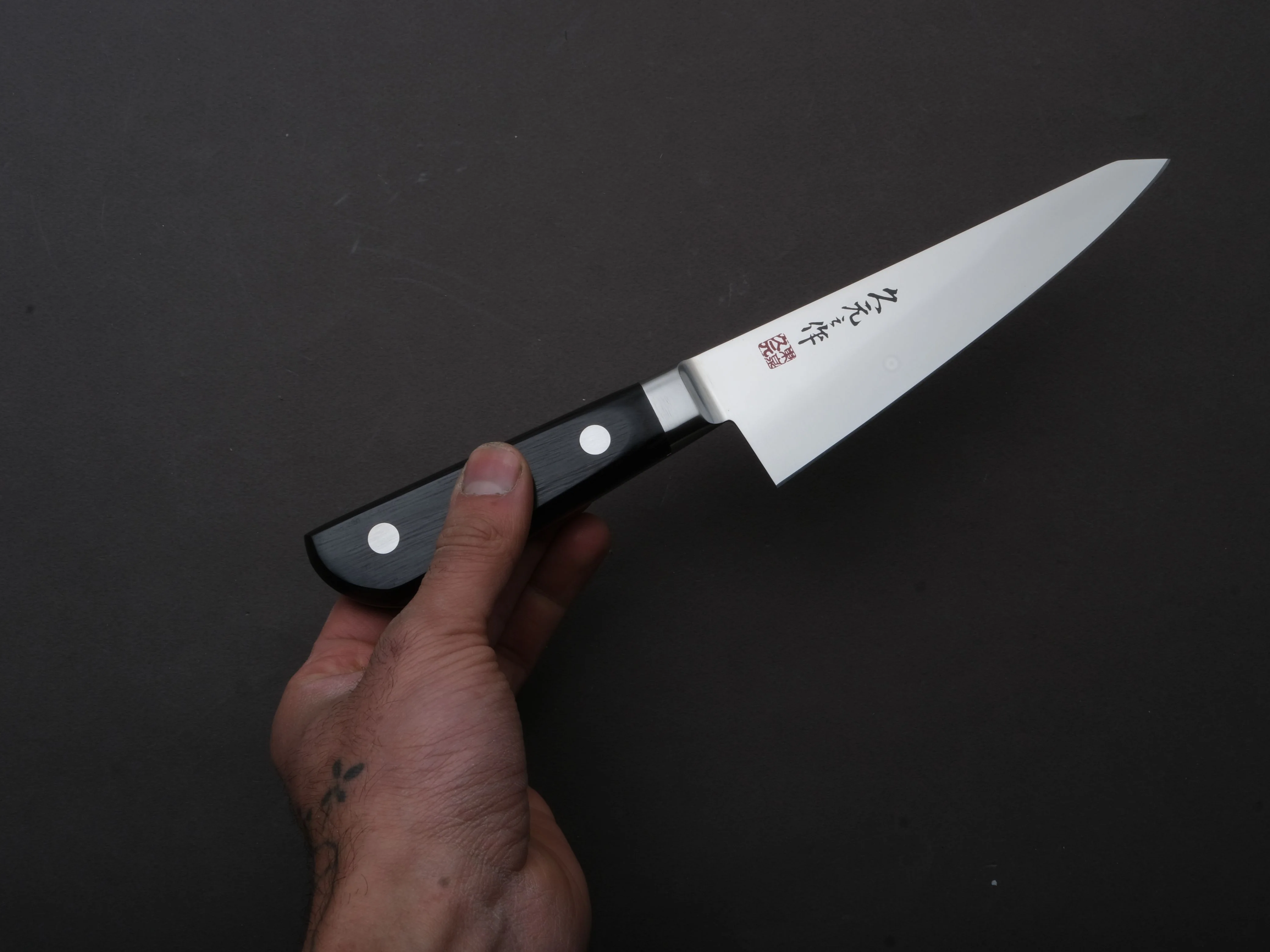 Morihei - Hisamoto - INOX - Honesuki Kaku - 150mm - Pakka Western - Image 4
