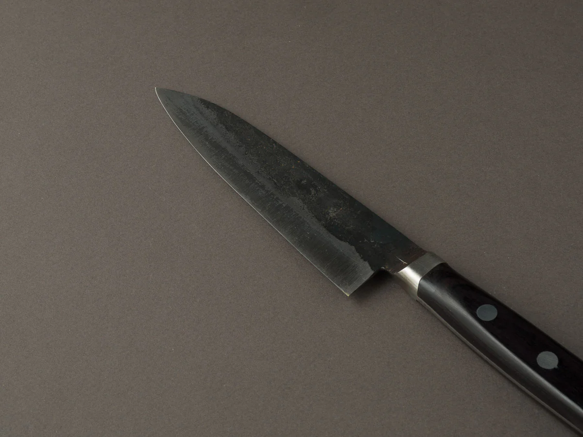 Morihei - Hisamoto - White #1 - Kurouchi - 135mm Petty - Pakka Handle - Image 3
