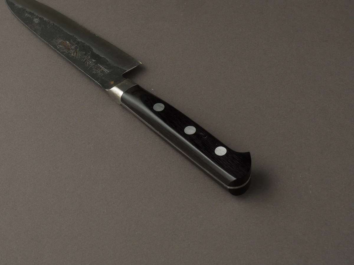 Morihei - Hisamoto - White #1 - Kurouchi - 135mm Petty - Pakka Handle - Image 4