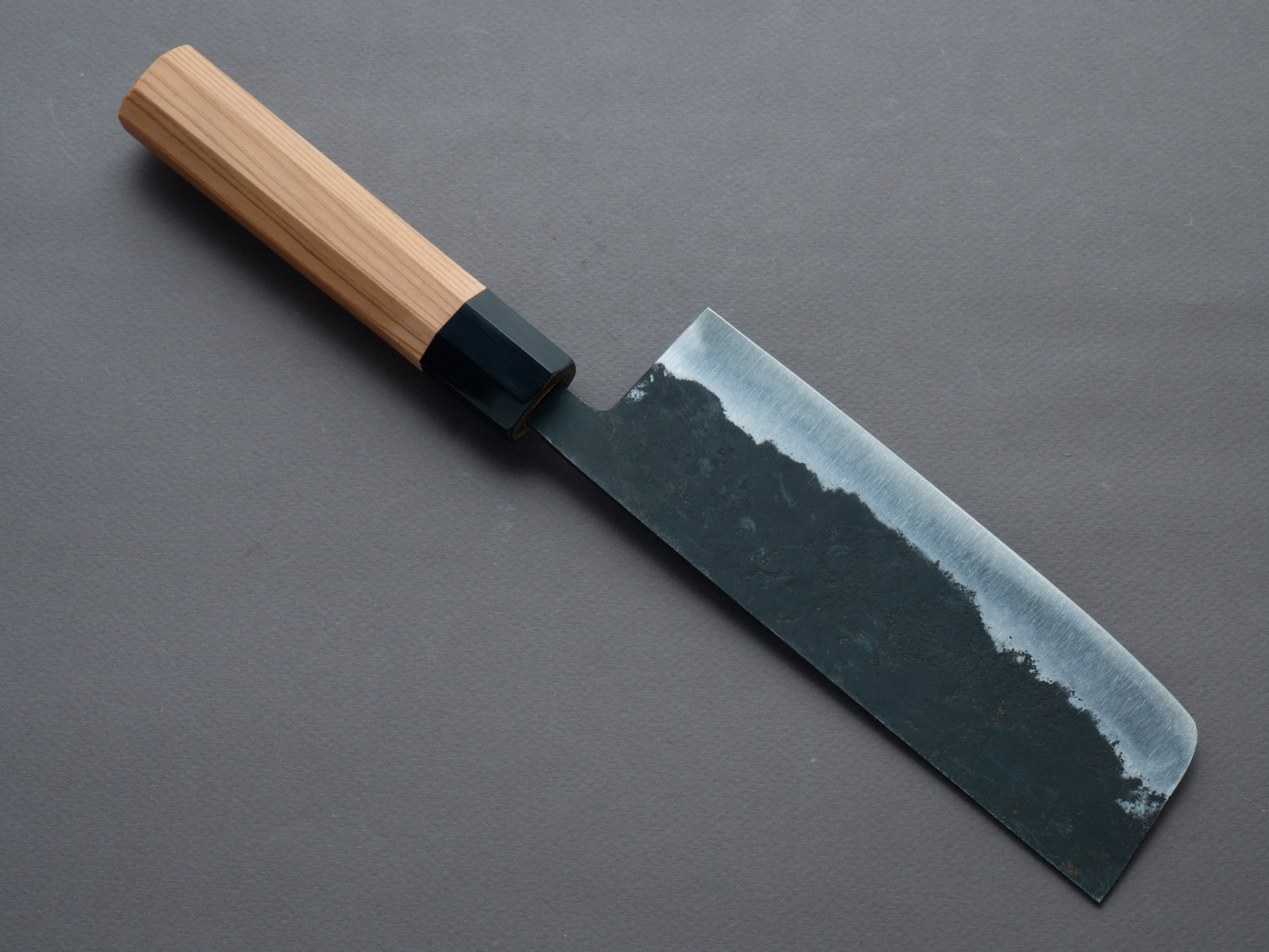 Morihei -Hisamoto - Kurouchi - White #1 - 165mm Nakiri - Yakusugi Cedar Handle - Image 2